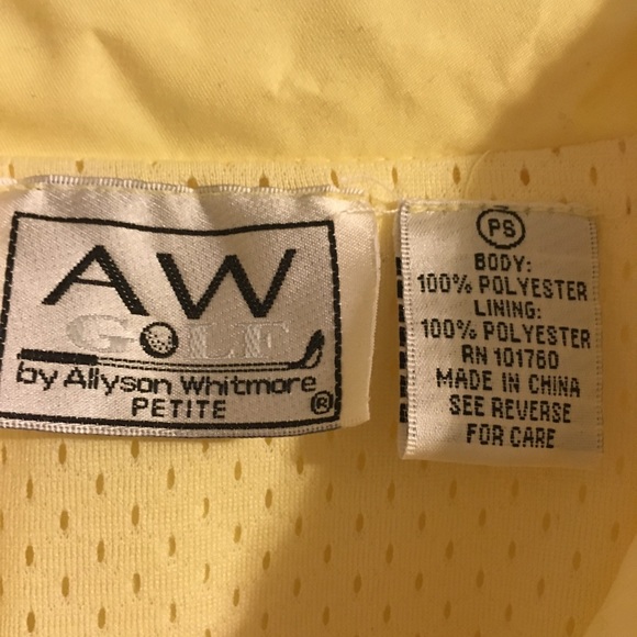 AW Golf Yellow Jacket - Picture 3 of 4